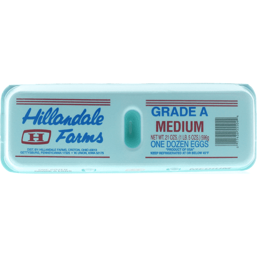 Hillandale Farms Medium Eggs, 12 Count