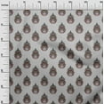thumbnail image 2 of oneOone Polyester Lycra Fabric Kathakali Mask Kalamkari Printed Craft Fabric BTY 56 Inch Wide, 2 of 4