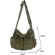 thumbnail image 5 of Wabjtam Canvas Messenger Bag Large Hobo Crossbody Bag With Multiple Pockets Canvas Shoulder Tote Bag For Women And Men, 5 of 5