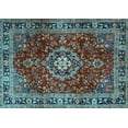 thumbnail image 1 of Ahgly Company Indoor Rectangle Persian Light Blue Traditional Area Rugs, 5' x 8', 1 of 4
