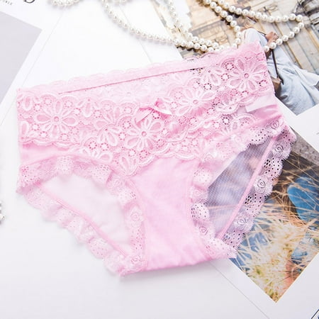Upioiwer Cotton Hipster Underwear For Women Panties For Women Womens Underwear Seamless Bikini Lace Underwear Half Back Covering Panties Silk Underwear For Women High Waisted Underwear For Women