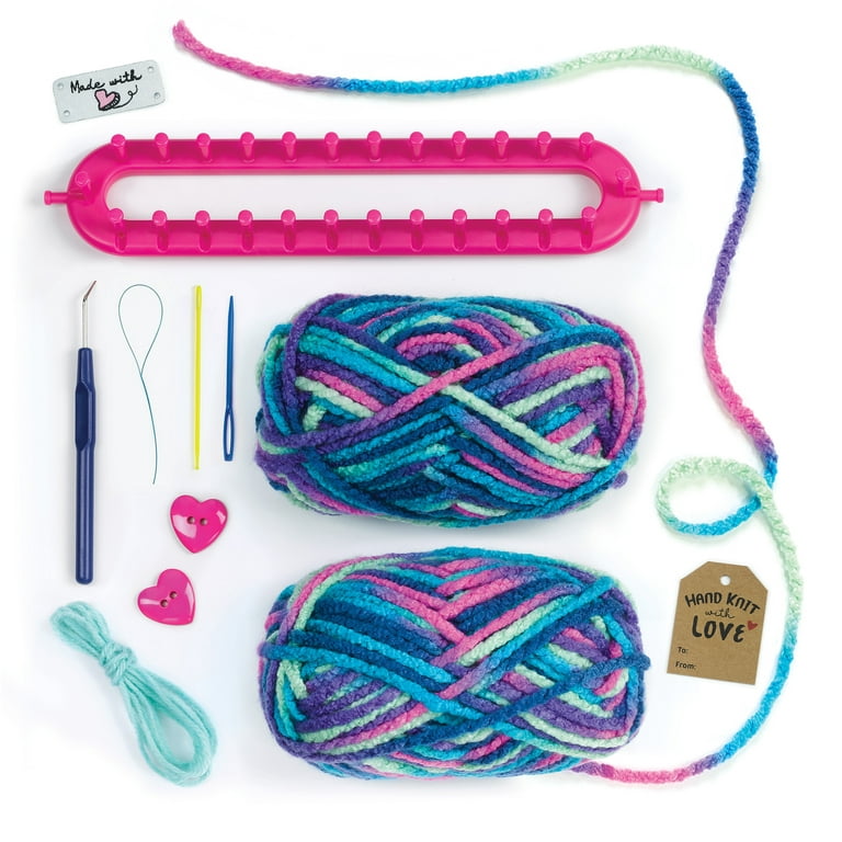 Creativity for Kids Quick Knit Button Scarf Kit