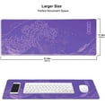 thumbnail image 4 of Great Wave XXL Gaming Mouse Pad, Purple Minimalist Japanese Desk Mat, Cute Gamer Aesthetic Mousepad, Extended Mousepad, Non-Slip Rubber Base Lilac Desk Pad for Office- 31.5 X 11.8 Inch, 4 of 7