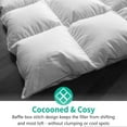 thumbnail image 3 of APSMILE Luxurious Feathers Down Full Queen Duvet Comforter, White, 3 of 9