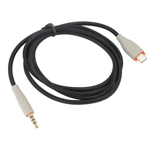 Type C to 3.5mm Jack Headphone Cable 1.2m OFC Woven Wire for MMX150 Headset with Lossless Sound Quality and Independent Shielding