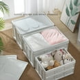 thumbnail image 4 of Inteprter Caja de juguetes plegable fácil con tapa, caja de juguetes de plástico resistente, caja de almacenamiento pequeña y ligera para Almacenamiento y organización del hogar Mango pequeño, 4 of 6