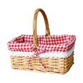 thumbnail image 2 of ERK Universal Square Picnic Garden Small Picnic With Detachable Lid And Inner Handmade Picnic, 2 of 6
