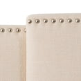 thumbnail image 6 of CorLiving Mia Stylish Cream Upholstered Adjustable Headboard for Full, Queen, or King Size Beds – Versatile Headboards, Dorm or Bedroom Headboard - Durable Full/Queen/King Bed Headboard Options., 6 of 6