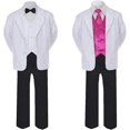 thumbnail image 2 of 6pc Color Bow Tie + New Baby Toddler Boy Black Wedding Suit Tuxedo S-20 New Teen, 2 of 3