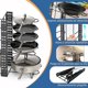 thumbnail image 3 of Organizador de Sartenes 8 Niveles Ajustable (Hierro Negro) - Estante para Ollas y Comales con Montaje, Soporte 15kg, Patas Antideslizantes para Azulejo/Granito, 3 of 4