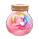 thumbnail image 1 of EeaseMX Botella de deseos de rosa hecha a mano, flor eterna que nunca se marchita, con luz LED de 7 colores, regalo para San Valentín, Día de la Madre, aniversario, cumpleaños, boda (rosa), 1 of 4