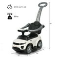 thumbnail image 3 of Costway Unisex Kid Push & Pedal Ride-on, PP Iron White, 35.00 x 17.00 x 33.00 Inches, 6.5 lbs, 3 of 12