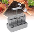 thumbnail image 1 of Quad Soil Blocker, 2 Layer Stainless Steel Protect Seed Roots Reduce Transplant Damage Manual Soil Blocker  For Greenhouses, 1 of 8