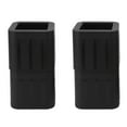 thumbnail image 4 of YUMILI Furniture Risers - 4Pcs 3.5In ABS Rubber Stackable Square Bed Leg Heightening Pad, Couch Leg Protector Risers with Pad Lid Home for Couch Bed Cabinet Leg, Black, 4 of 8