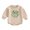 Apricot Clover Bow Embroidery, variant on Okbabeha Baby Girl Romper Long Sleeve Letter Embroidery Waffle Bodysuit