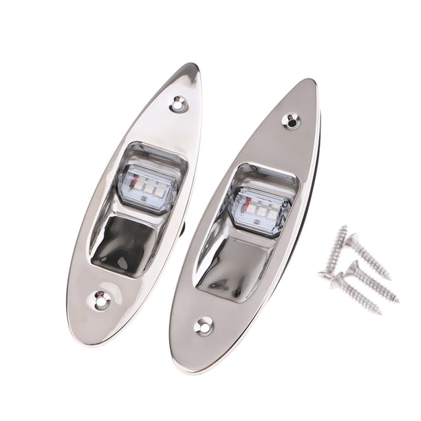 Luz LED de navegación Sidaley para barco marino rojo y verde SS.304