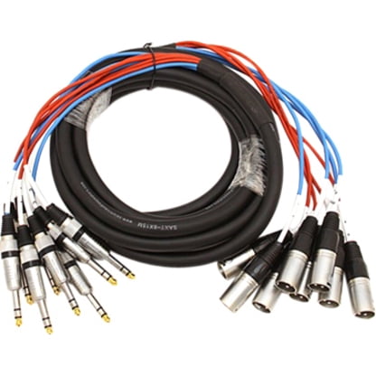 Seismic Audio SAXT-8x10M, 8 Channel 10' TRS to XLR Male