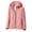 Pink, variant on JGGSPWM Women Plus Size Lightweight Jacket Hiking Waterproof Windbreaker Drawstring Full Zip Long Sleeve Coat Boho Leaf Print Raincoat Purple XXXXL