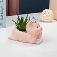 thumbnail image 3 of sweethay Maceta de resina portátil de repuesto lindo decorativo reutilizable lavable colorido interior exterior hogar balcón jarrón Jardín y Patio Azul sweethay HA071887-02, 3 of 6