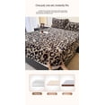 thumbnail image 5 of Scandinavian style leopard print bedspread fitted sheet modern minimalist, 5 of 6