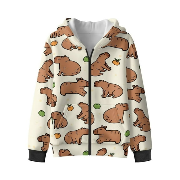 Chaqlin Classic Horse Fuzzy Hooded Sweatshirt for Boys and Girls - Lightweight Comfy Casual Pullover with Pockets for Fall and Winter Outdoor Wear