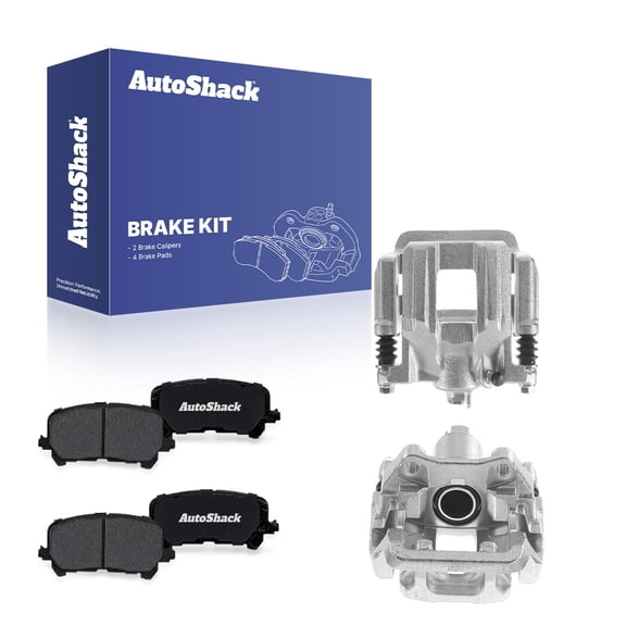 AutoShack Rear Brake Calipers   Premium Ceramic Brake Pads Replacement for 2016-2021 Honda Pilot 2014-2016 Acura MDX 2017-2020 Honda Ridgeline 6-PC Kit