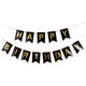 thumbnail image 1 of Bewildely Bandera larga de papel reutilizable para decoración de cumpleaños, fiesta colorida de feliz cumpleaños Kits de decoración para fiestas Negro, 1 of 6