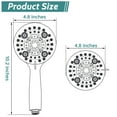 thumbnail image 6 of 6 Settings High Pressure Dual Shower Head with handheld Combo, and 71" Flexible Hose (Brushed Nickel), 6 of 8