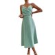 thumbnail image 1 of Vestidos con tirantes para mujer, vestido sin espalda con lazo en la parte delantera, vestido hueco dividido, vestido con tirantes, M, 1 of 6