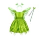 thumbnail image 5 of Disfraz de Campanilla para niñas de Disney, disfraz de Halloween para niñas, disfraz de Campanilla verde, disfraz de princesa de hadas, fiesta de carnaval, 5 of 5