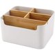 thumbnail image 2 of Caja de almacenamiento de escritorio, organizador de escritorio de bambú dividido, estante para lápices, estante para bolígrafos extraíble, estante para control remoto, caja para teléfono móvil,, 2 of 6