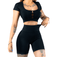 thumbnail image 1 of CONJUNTO DEPORTIVO DE MUJER DE SHORT Y BLUSA STRETCH PUSH UP, 1 of 5