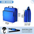 thumbnail image 3 of High Natural Light Printed Zipper Binder with Handle&Shoulder Strap 2 inch 3 Ring 500+300 Sheet Capacity File Folder Organizer, 3 of 8