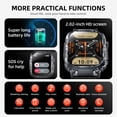 thumbnail image 3 of New S320B Bluetooth call LED flashlight smart watch compass music playback watch, 3 of 4