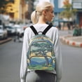 thumbnail image 7 of FORMRS Mini Backpack Purse for Women Travel Daypack Casual Shoulder Bag, Retro Mountain, 7 of 7