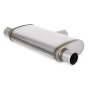 Flowmaster 72206 FlowFX Muffler 2.5 Inlet/Outlet - Oval Body - Transverse - Moderate Sound 409 Stainless Steel