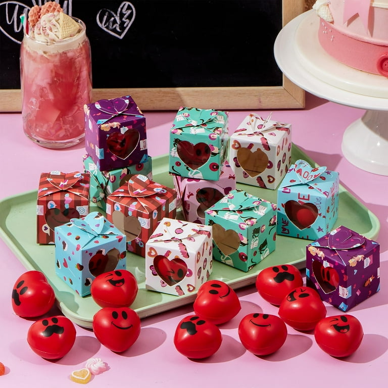 Joyfy Valentine 3D Box with Heart Shaped Mochi, 28 packs - Walmart.com