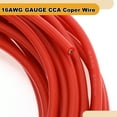 thumbnail image 6 of Unique Bargains 1 Pcs 16AWG Universal Ground Wire Car Radio, Automotive, Car speakers Power Wire Fully Insulated& Soft Touch Jacket TC Red 20FT, 6 of 7