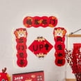 thumbnail image 1 of 4Pcs/Set 2024 Chinese New Year Mini Couplets Set 3D Stereoscopic Cartoon Dragon Pattern Good Blessing Letters Create Atmosphere Thickened Paper Couplet, 1 of 7