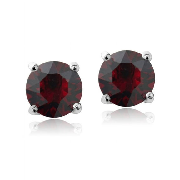 Swarovski Elements Garnet January Birthstone Stud Earrings