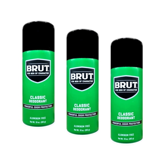 Brut Classic Easy Application Antiperspirant Deodorant Spray Original Fragrance 10 oz 3 Pack