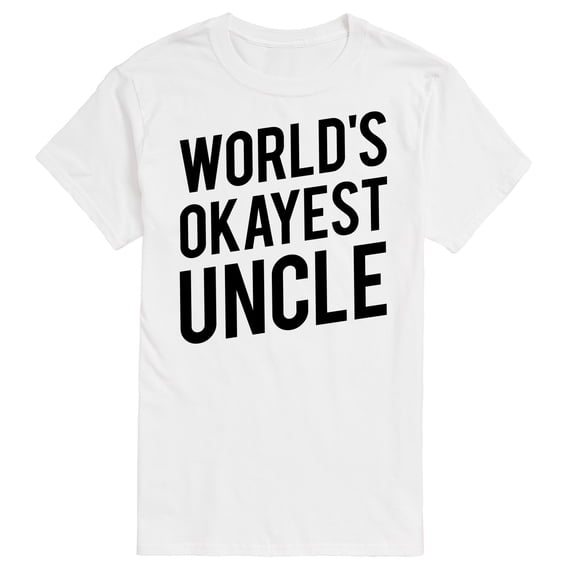 Instant Message - Worlds Okayest Uncle Men's Short Sleeve Graphic T-Shirt