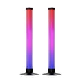 thumbnail image 1 of Graflsoa 360° RGBIC Sound-Activated LED Gaming Lights with USB Bluetooth APP & IR Remote, 2-Pack Square Design (DX24016-42CM-BT), 1 of 6