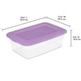 thumbnail image 3 of Sterilite Set Of (2) 11.4  Liter Boxes Lilac, 3 of 5