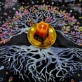 thumbnail image 5 of Nvzi Mantel de altar de 25 x 25 pulgadas, cuadrado, para mesa, tarot, suministros de brujería (negro), 5 of 5