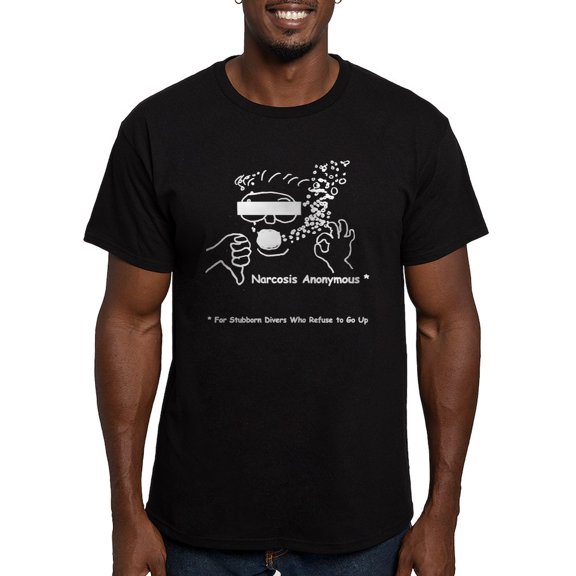 CafePress - Narcosis Anonymous Men's Fitted T Shirt (Dark) - Men's Fitted T-Shirt