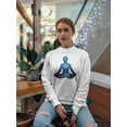 thumbnail image 2 of Yoga Lotus Pose. Sweatshirt Women -Image by Shutterstock, Female 5X-Large, 2 of 4