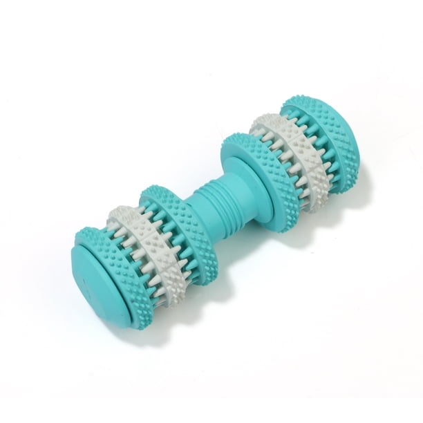 Juguete masticable para perros, juguete indestructible de caucho natural para perros, dispensador interactivo de premios para perros medianos y pequeños, juguete para la limpieza dental (pequeño)