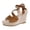 Brown, variant on Womens Leopard Espadrilles Wedge Dress Sandals Stylish Casual Suede Peep Toe Ankle Strap Chunky Ultra High Heels Platform Dressy Summer Shoes Black Size 9
