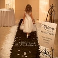 thumbnail image 2 of Always & Forever Black Aisle Runner, Wedding, Party Decor, 1 Piece, 2 of 2